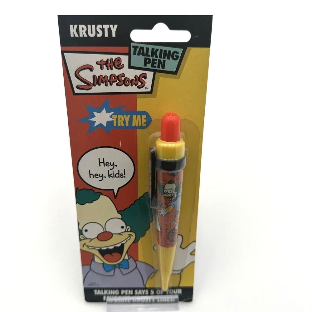 Krusty The Clown Collectible Talking Pen The Simpsons 2006 New In Box